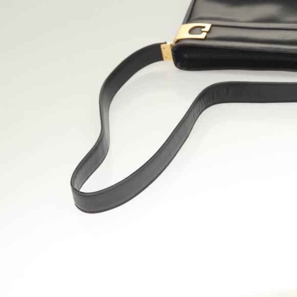GUCCI Shoulder Bag Leather Black Gold - Picture 7 of 16